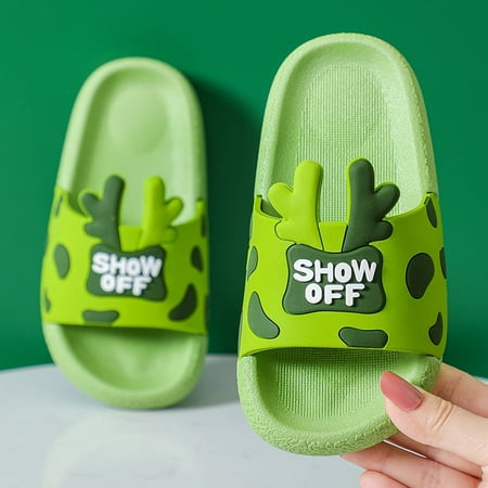 

Qepwscx Cartoon Antlers Soft And Non-Slip Kid Home Slipper Children s Shose Clearance