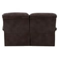 thumbnail image 2 of CorLiving Plush Reclining Bonded Leather Loveseat, 2 of 9