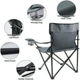 thumbnail image 4 of MesaSe Chaise de Camping Pliante Portable Grise Grande, 4 of 7