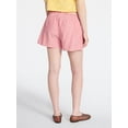 thumbnail image 3 of No Boundaries Striped Seersucker Bungee Shorts, 2" Inseam, Women's XXS-XXL, 3 of 5