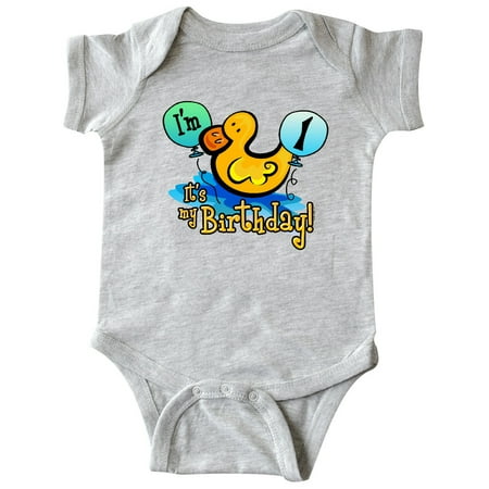 

Inktastic Ducky 1st Birthday Gift Baby Boy or Baby Girl Bodysuit