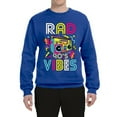 thumbnail image 3 of Rad 90's Vibes Vintage Unisex Crewneck Graphic Sweatshirt, Royal, XX-Large, 3 of 5