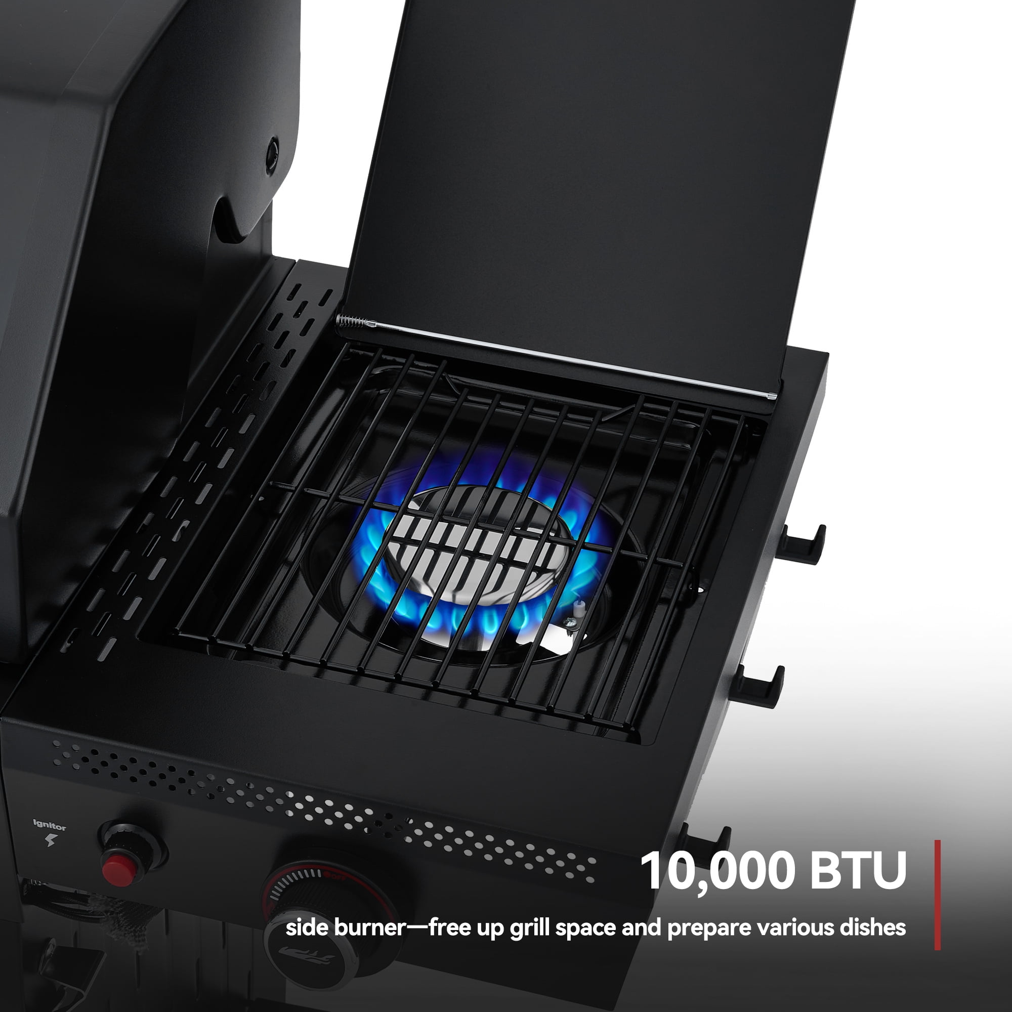 Royal Gourmet GE6001H 6-Burner Gas Grill, with Side Burner, 72,000 BTU, 691 Sq.for Outdoor Grilling and Backyard Cooking, Black