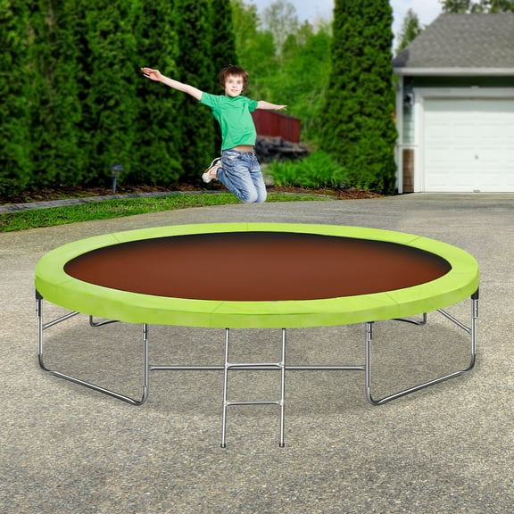 16FT PVC Trampoline Pad Replacement Safety Pad Trampoline Edge Cover Springs Protection Green Amusement Park Kindergarten