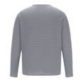 thumbnail image 4 of ztgadu Men's Solid Color V-Neck Pullover Loose Fallow Slim Long-Sleeved Top/Shirt Men's Plaid Work Shirts Waffle Weave Henley Men's Mens 3x Tank Tops, 4 of 6