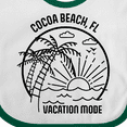 thumbnail image 4 of Inktastic Summer Vacation Mode Cocoa Beach Florida Boys or Girls Baby Bib, 4 of 4