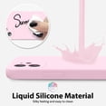 thumbnail image 4 of for iPhone 12 Pro Max Case Liquid Silicone, Soft Rubber Gel Elegant Aesthetic Basic Simple Cover, Slim TPU Matte Solid Color Plain Smooth Case for Women Girl, Lilac Lavender Light Purple, 4 of 14
