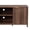 Walnut - 2 Shleves - Bedside Height, variant on Ktaxon Modern Fluted TV Stand for 55/60/65" TVs, Wood Entertainment Center with 2 Doors and 4 Open Shelves Storage for Living Room, Home, Natural