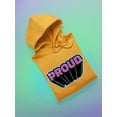 thumbnail image 3 of Proud Purple Glitter Banner Hoodie Women -Smartprints Designs, Female Large, 3 of 4