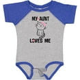 thumbnail image 3 of Inktastic My Aunt Loves Me Kitty Girls Baby Bodysuit, 3 of 5