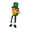 C, variante sur Décorations de la Saint-Patrick Fête Irlandaise de la Saint-Patrick Poupée à Longues Jambes Décorée avec et Feuille Fête Poupée Sans Visage