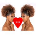 thumbnail image 2 of Extensión de cola de caballo CECINILL Afro Puff Kinky Curly para mujer, 2 of 5