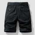 thumbnail image 3 of Great Gifts for Less Men Swim Shorts Swim Shorts Men Ndbuld Men's Plus Size Cargo Shorts Multi-Pockets Relaxed Summer Beach Shorts Pants Black 2XL, 3 of 3