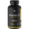 thumbnail image 1 of Vitamina K2 (como MK7) Sports Research 9856271002 con Aceite de Coco Orgánico Verificado 60 Capsulas Blandas Negro Sports Research 9856271002, 1 of 2