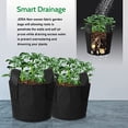 thumbnail image 6 of 3/5/10-gallon Growth Bag, Heavy-duty Thickened Non-woven Flowerpot Container with Reinforced Handle, and Vegetable/flower/plant Plantpot Comes with 16 Plant Labels., 6 of 7