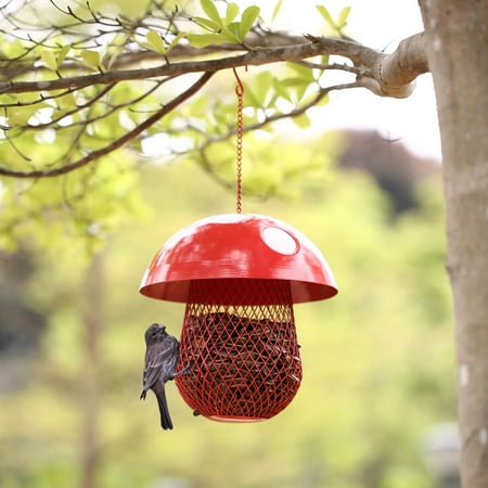 Mushroom Shaped Bird Feeder Wild Bird Seed Feeder Outdoor
