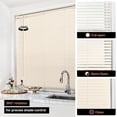 thumbnail image 5 of LazBlinds No Tools No Drill Cordless 1" Vinyl Mini Blinds, 100% Privacy S-Curve Blinds for Indoor Windows, Room Darkening Horizontal Window Blinds and Shades for Home, 42" W x 64" H, Beige, 5 of 6