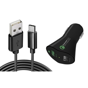 30W Fast Car Charger for iPhone 16/Pro/Max/Plus - 2-Port USB 6ft Cable Type-C Quick Charge DC Socket for iPhone 16/Pro/Max/Plus
