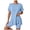 Light Blue^EwR, variant on QGJZVUNL 2 Piece Matching Sets Women Clothing Short Sleeve Cvrewneck Tshirts Athletic Shorts Summer Outfits Size 2XL