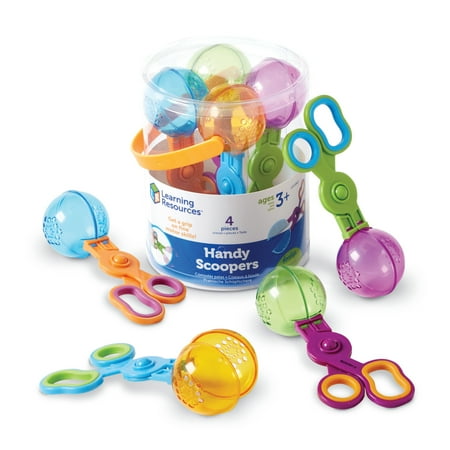 Learning Resources Handy Scoopers Sensory Bin Sand Toys Fine Motor Skills, Ages 3+