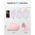 thumbnail image 7 of TECKNET Ergonomic Mouse, Rechargeable 2.4G+Bluetooth Vertical Mice 6 DPI Adjustable, Wireless Optical Carpal Tunnel Mouse Right Hand, Multi Device for Laptop, PC, Computer, MacBook, iPad - Pink, 7 of 7