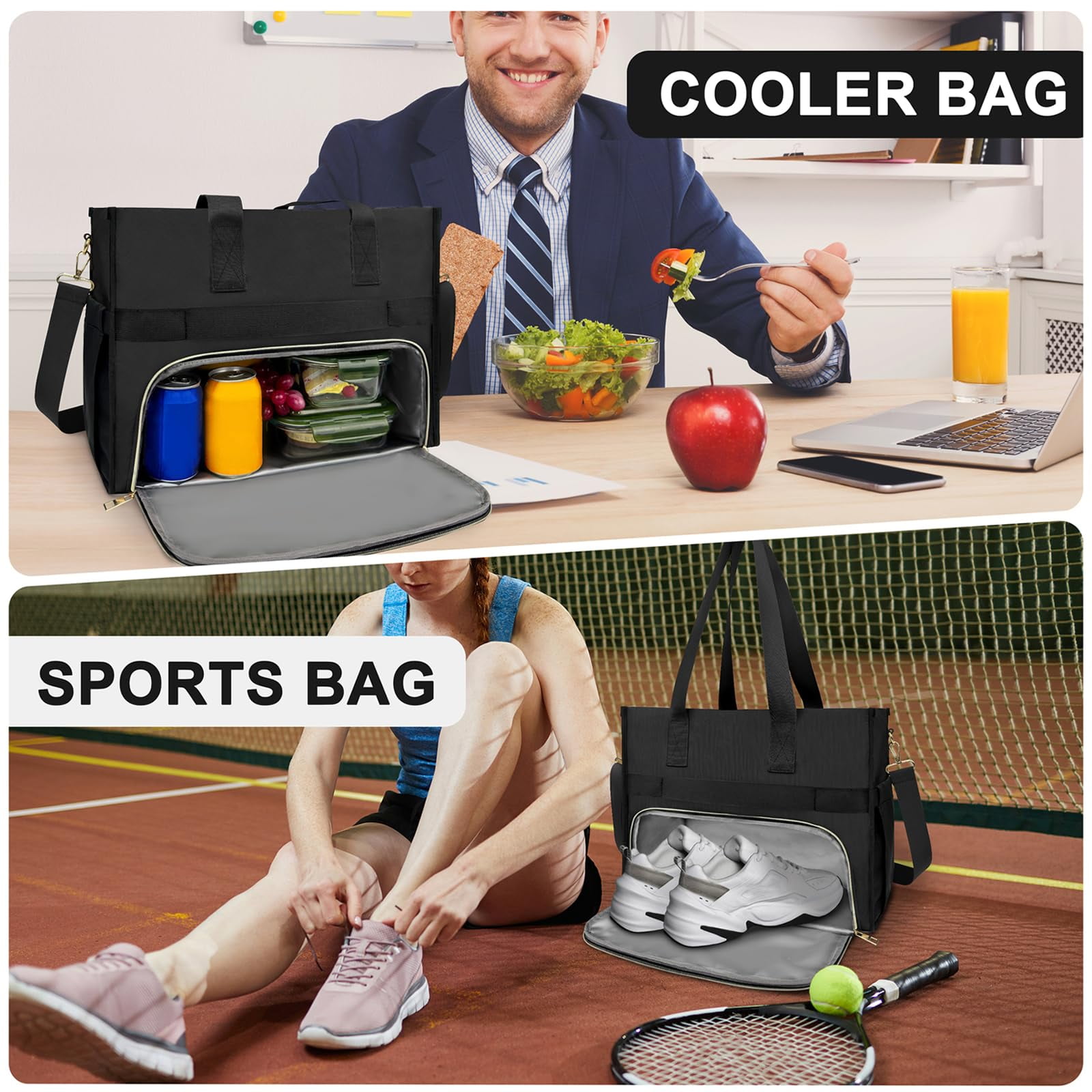 Pasman Insulated Polyester Reusable Lunch Totes