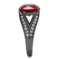 thumbnail image 4 of Luxe Jewelry Designs Women's Stainless Steel Engagement Ring with Ruby Corundum Synthetic Stone,, 4 of 4