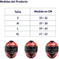 thumbnail image 4 of Casco para Motocicleta Bluelander de Doble Visera con Certificación ECE, Rojo, Talla M, 4 of 5