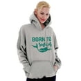 thumbnail image 4 of Mermaid Born to Swim Cute Water Lover Hoodie Sweatshirt Women Brisco Brands M, 4 of 6