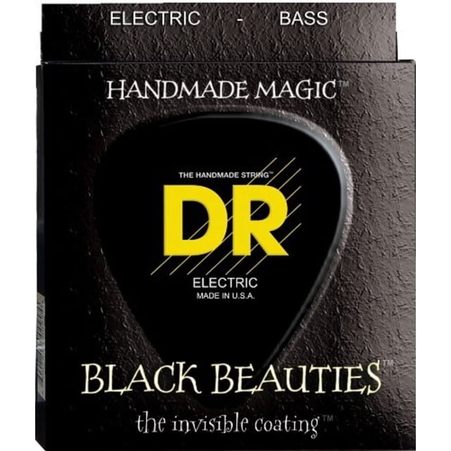 Cuerdas para bajo DR BLACK BEAUTIES™ Heavy 50-110 de color negro
