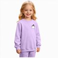 thumbnail image 6 of CAUYDY Toddler Halloween Sweatshirt Boys Girls Ghost Graphic T-Shirt Kids Crewneck Pullover Long Sleeve Sweater Fall Clothes,, 6 of 9