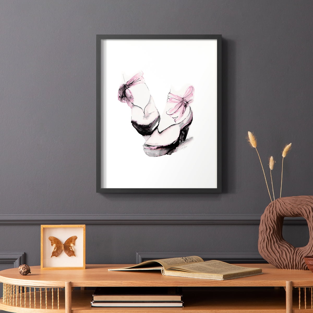 Ballet Platform in Paper Solid Wood 16 x 20 Framed Print