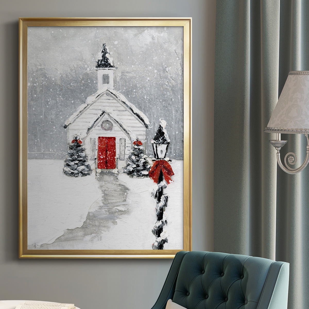 Soft Silent Night Premium Framed Print - Ready to Hang