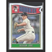 2025 Bowman Chrome Rookie of the Year Favorites Jackson Jobe ROY-3 RC Detroit Tigers Baseball Card