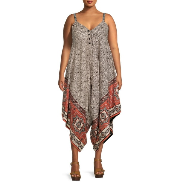 plus size handkerchief jumpsuit