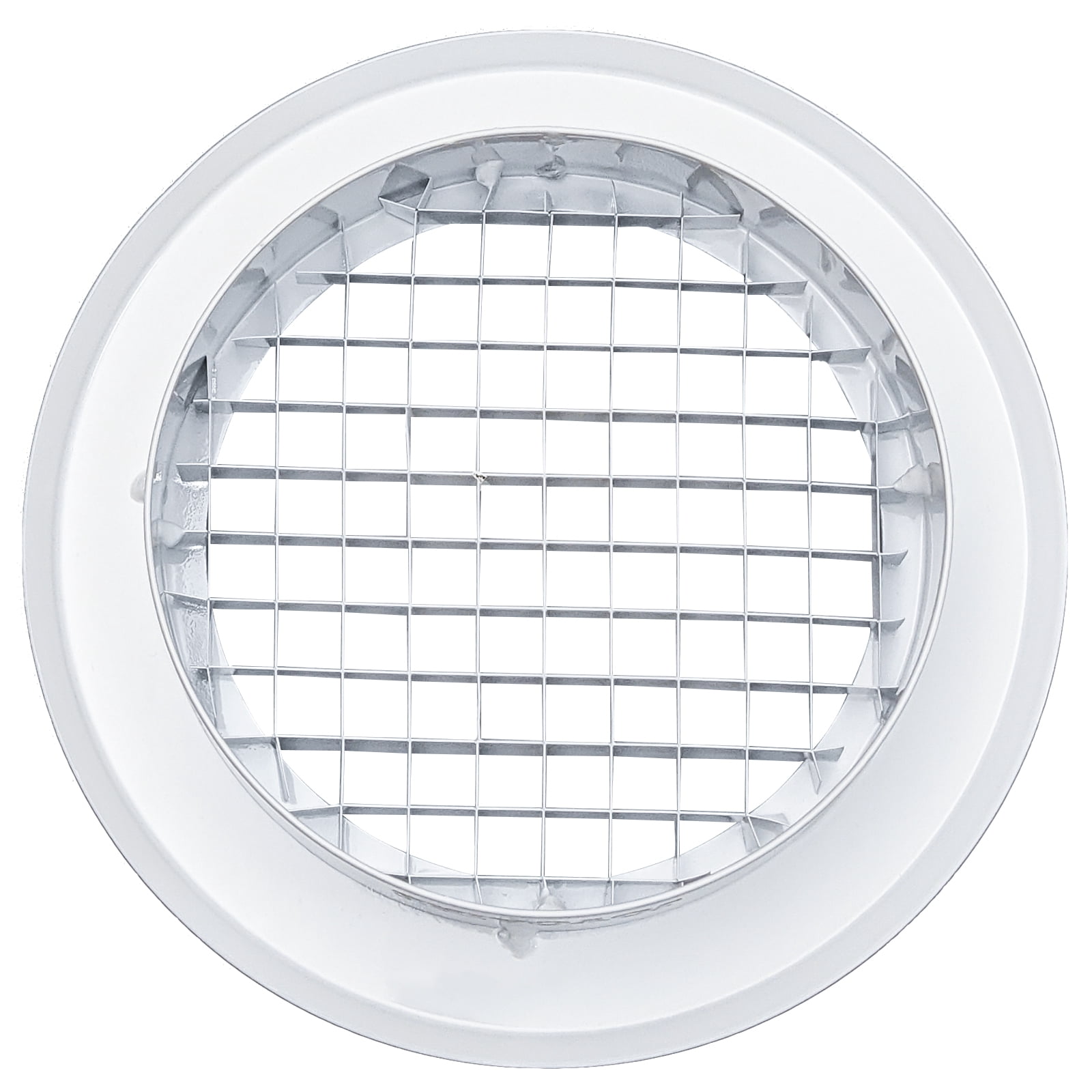 JOYOAIRE 6-Inch Round Egg Crate Air Vent, White Heating and Cooling Register Grille, 1-Pack