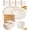 white, variant on Innovative Life Wheat Straw Tableware Set, 4-Person Set, Microwave-Safe and Dishwasher-Safe, Shatter-Resistant,Black