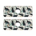 thumbnail image 7 of Yayeee Faucet Mat for Kitchen Sink 14.7" Diatomite Long Splash Guard Pad, Black Floral Cat Pattern, 2 Pack, 7 of 7