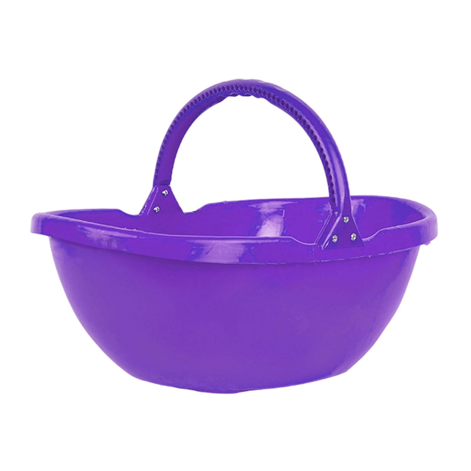 Miulika Garden Harvesting Basket, Picking Basket with Handle, Multipurpose Handheld Harvesting Tool for Lawn, Kitchen, Farm, Garden, Yard Purple