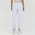 thumbnail image 5 of Tianiyouqing Womens Sweatpants Jogging High Waisted Stretchy Waist Fleece Lined Dressy Joggers Sweatpants Summer Cinch Bottom Drawstring Trendy Baggy Trousers White XXL, 5 of 6