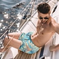 thumbnail image 2 of luoweisi Men's Beach Shorts Quick Dry Swim Trunks with Mesh Lining Clouds L, 2 of 5