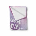 thumbnail image 2 of Feminist Soft Flannel Fleece Blanket, Inspirational Female Hero Themed Hand-Drawn Style Lettering on Watercolor Effect, Cozy Plush for Indoor and Outdoor Use, 50" x 60", Multicolor, by Ambesonne, 2 of 6