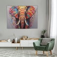 thumbnail image 2 of COMIO  Elephant Wall Art Animal Oil Painting On Canvas Poster Elephant Cubism Colorful Elephant Aesthetic R Canvas Poster, 2 of 7