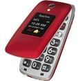 thumbnail image 1 of E Prime-A1 Pro 4G Unlocked Flip Mobile Phone for Seniors, Easy-to-Use Big Button Clear Sound Flip Cell Phone with SOS Button, GPS and a Convenient Charging Dock (Red), 1 of 5