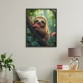 thumbnail image 4 of Paint By Numbers Kit for Adults Beginner - DIY Cute Sloth Embracing Pink Blossom Canvas Painting Kits for Adults, Frameless Paint By Number for Adults for Home Wall Decor 16x20 Inch, 4 of 7