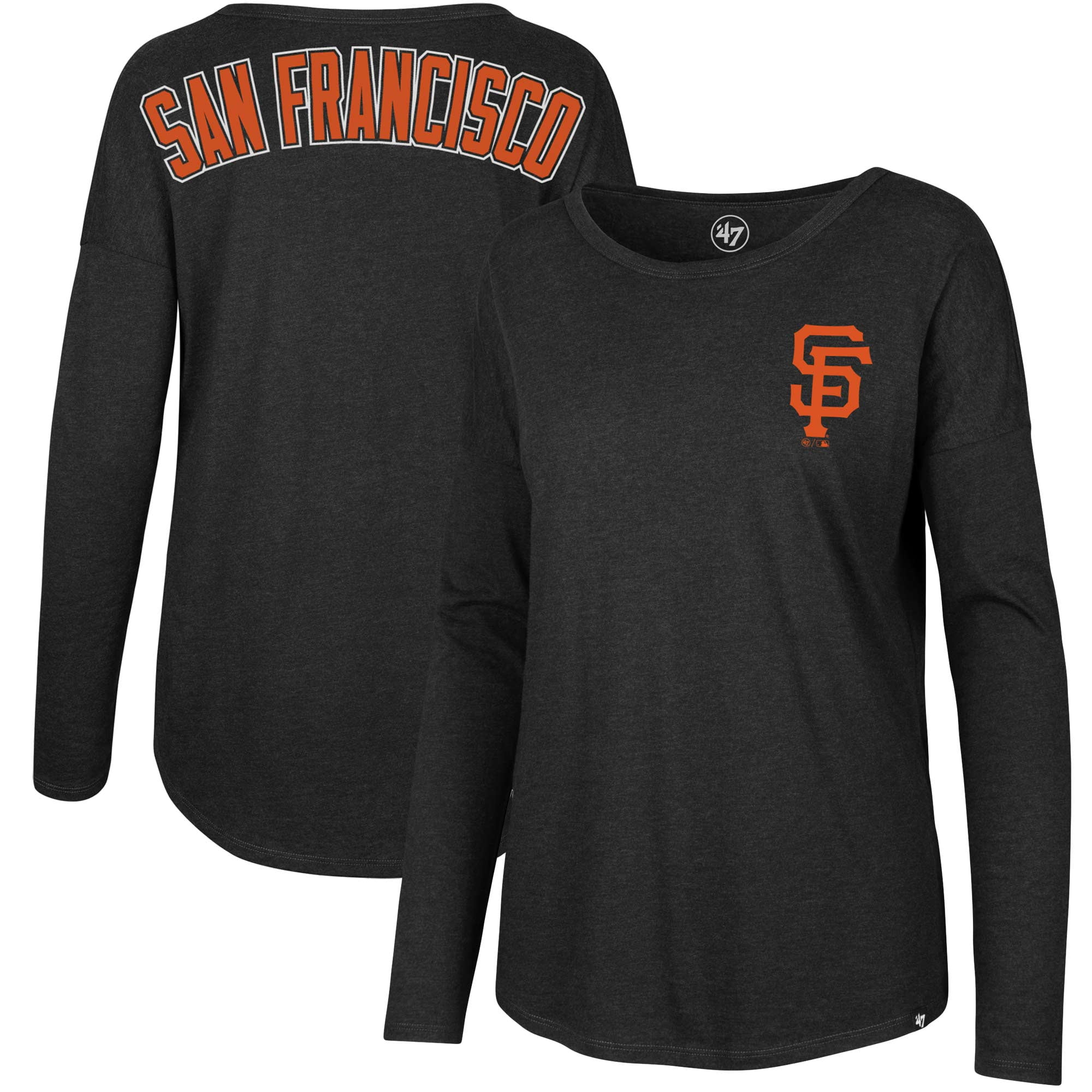 San Francisco Giants '47 Women's Club Courtside Long Sleeve T-Shirt ...