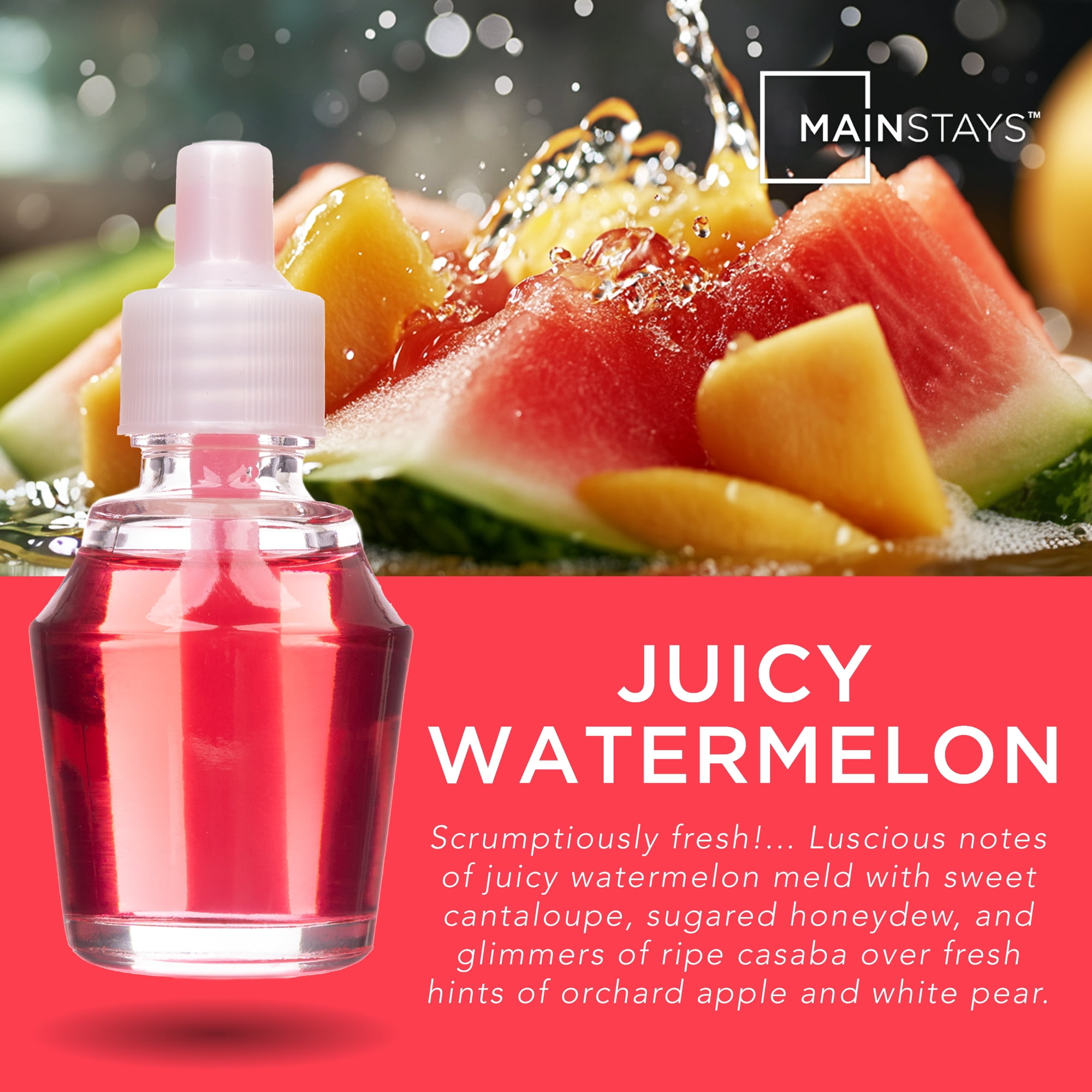 Mainstays Aroma Accents Fragrance Oil, Juicy Watermelon