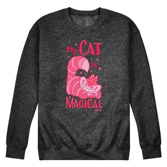 Disney Classics - Cats & Dogs - My Cat Is Magical - Men's Crew Neck Fleece Pullover