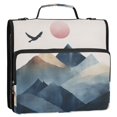 thumbnail image 5 of FORMRS Zipper Binder with Shoulder Strap 2-inch Ring 500 Sheet Capacity File Bag, Art Mountains, 5 of 5