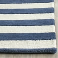 thumbnail image 3 of SAFAVIEH Cambridge Keaton Geometric Wool Area Rug, Navy/Ivory, 6' x 6' Square, 3 of 7